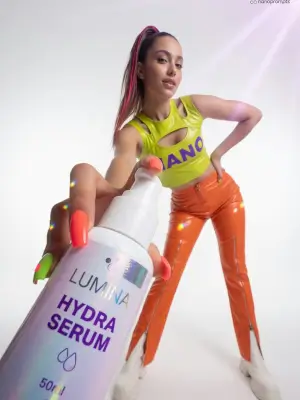 prompt seen Low-Angle Fashion Campaign ai photo
