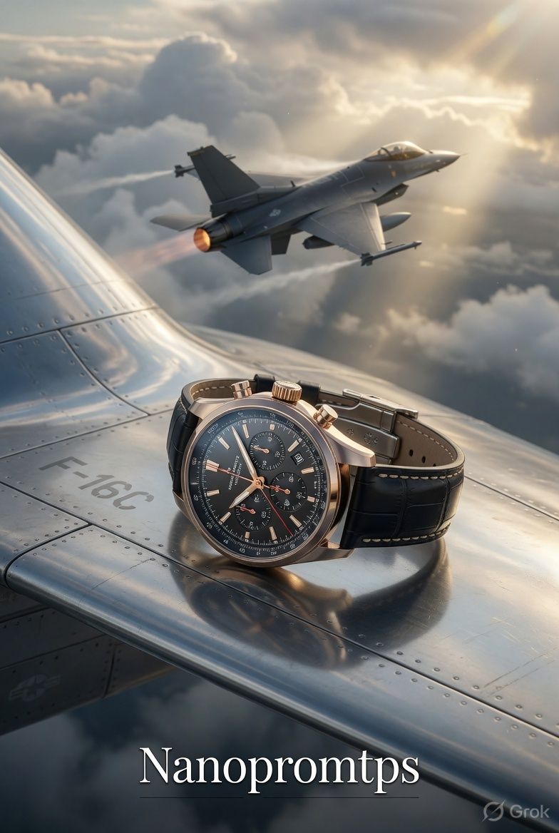 Luxury Aviation Fighter Jet Chronograph