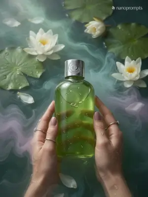 prompt seen Luxury Bath Gel Floating ai photo
