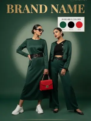 prompt seen Luxury Fashion Advertisement Poster gemini ai photo