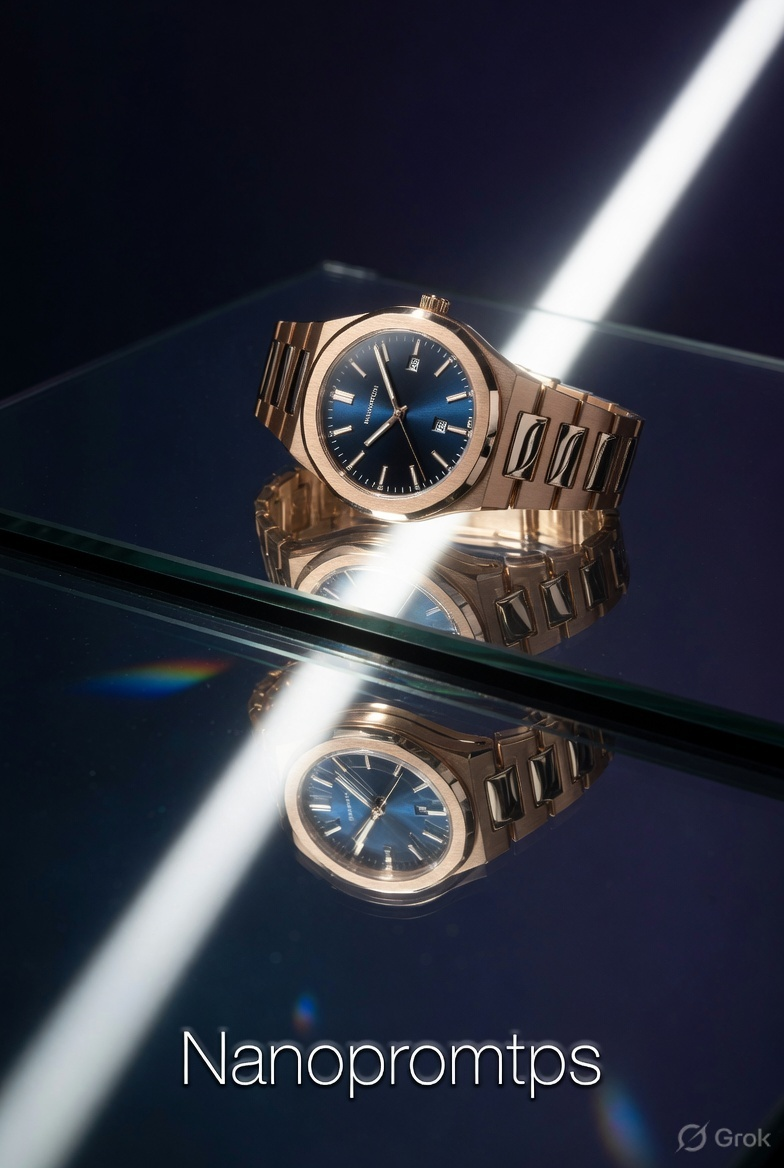 Luxury Watch Minimalist Mirror Reflection