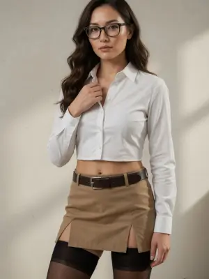 Minimalist Studio Tan Skirt