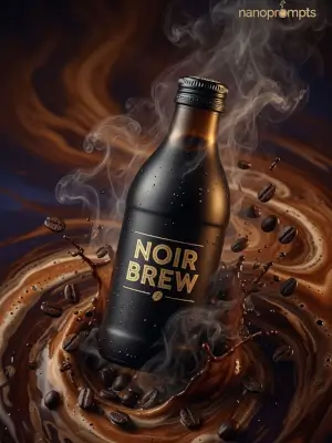 prompt seen Noir Brew Coffee ai photo