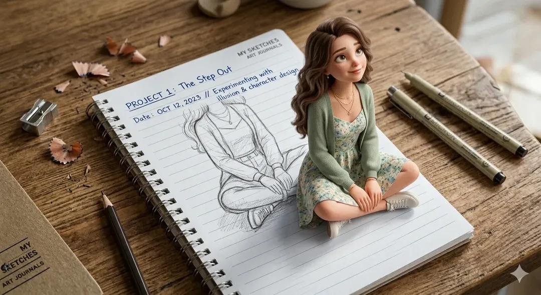 prompt seen Premium AI Prompt: A Creative 3d Illusion Artwork ai photo 2