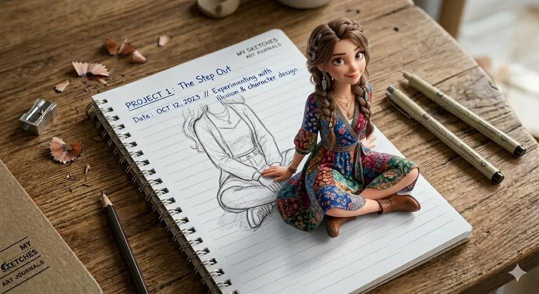 prompt seen Premium AI Prompt: A Creative 3d Illusion Artwork ai photo 3