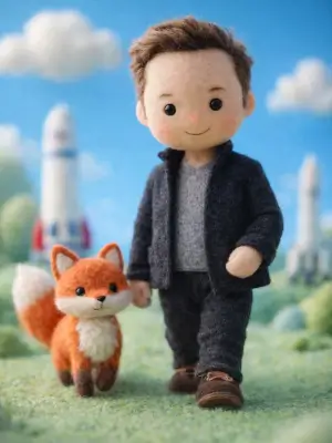prompt seen Premium AI Prompt: A Handcrafted Felt Miniature Illustration gemini ai photo