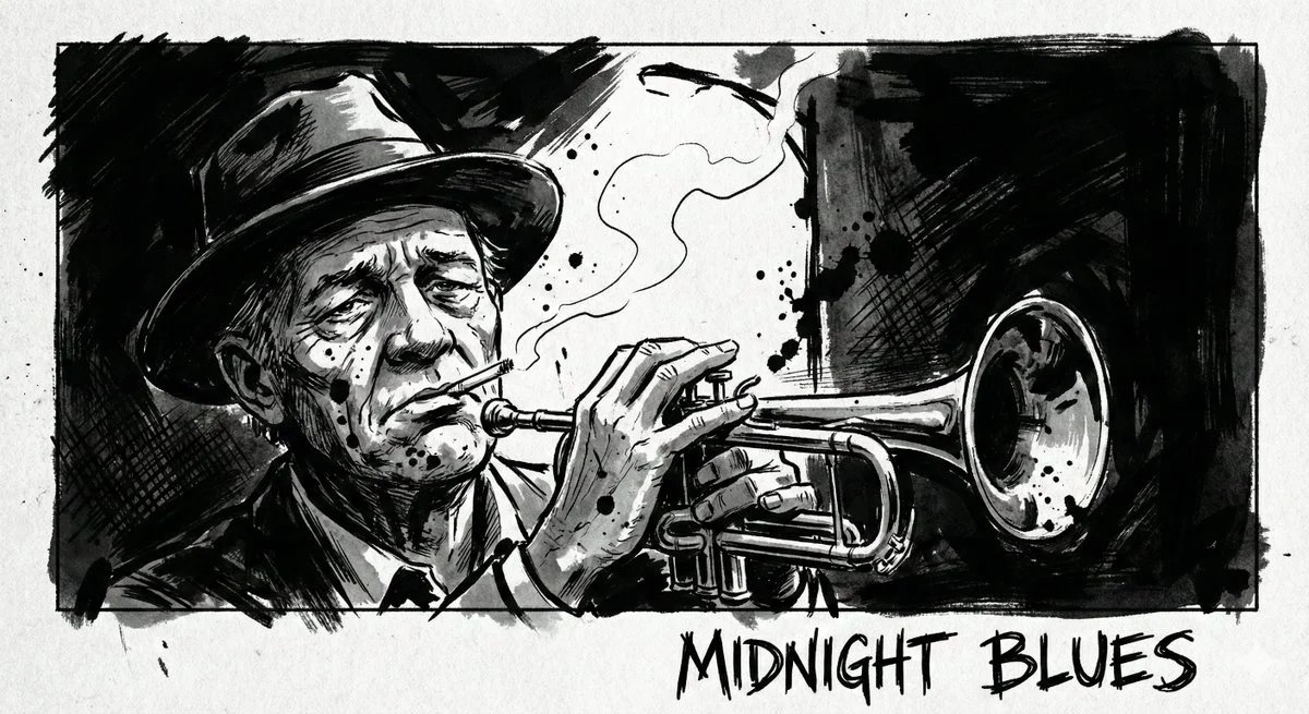 prompt seen Premium AI Prompt: A High-contrast Ink Noir Portrait ai photo 4