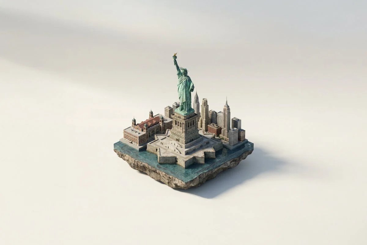 prompt seen Premium AI Prompt: A Miniature Isometric Architectural Diorama gemini ai photo