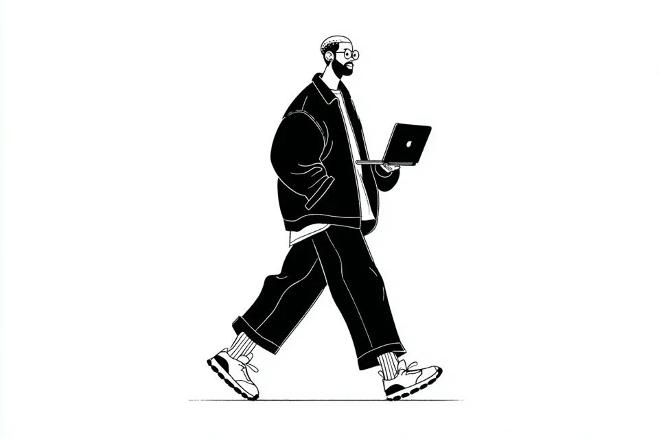 prompt seen Premium AI Prompt: A Simple Black-and-white Illustration ai photo 3