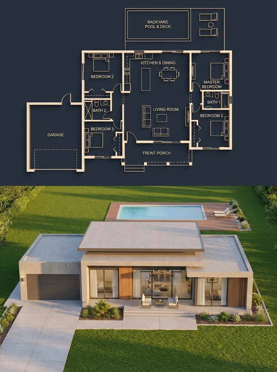 prompt seen Premium AI Prompt: Architectural Blueprint Dark Luxury Blueprint gemini ai photo