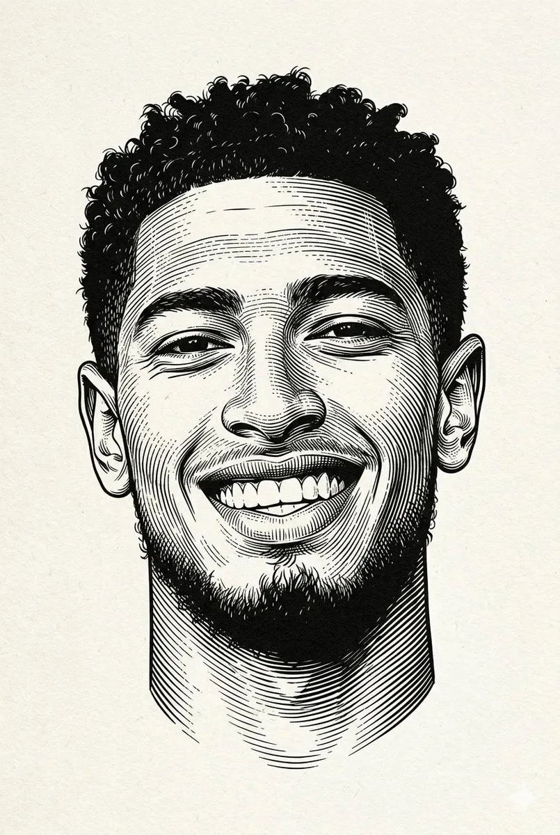 prompt seen Premium AI Prompt: Black And White Engraved Portrait Illustration gemini ai photo