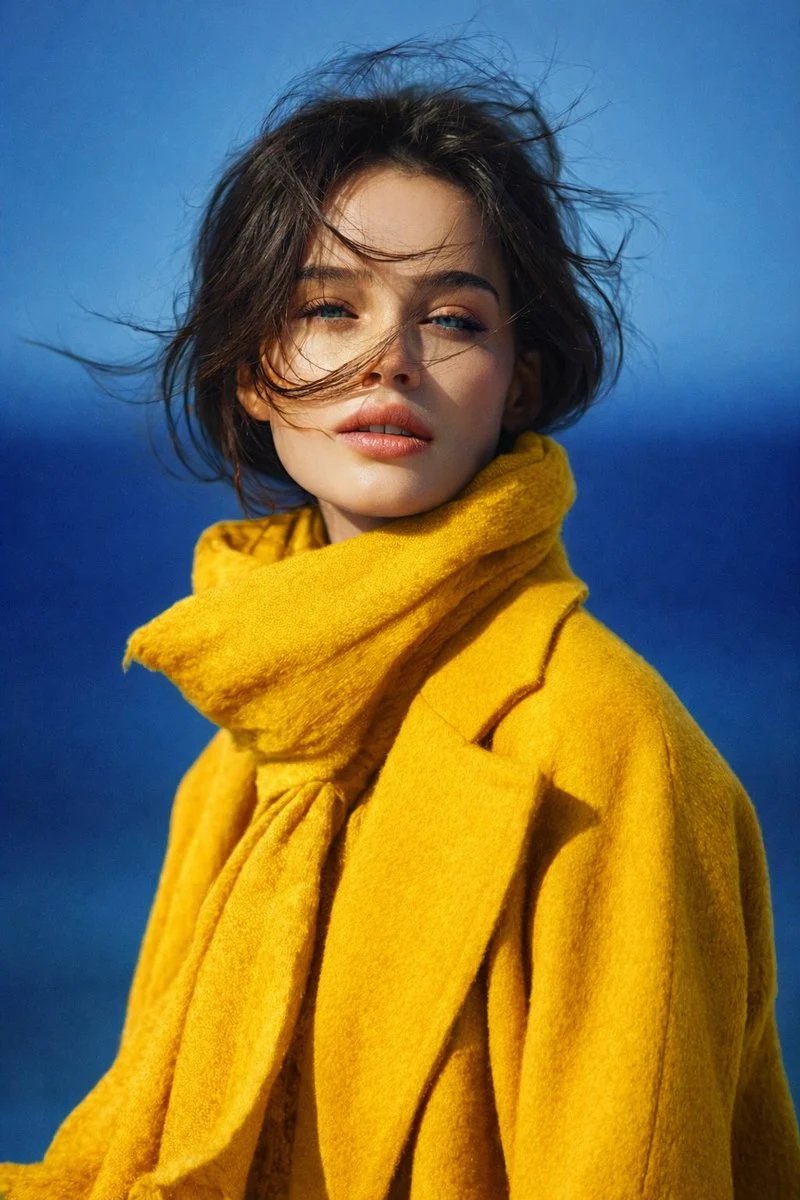 prompt seen Premium AI Prompt: Coat Loose, Slightly Wavy ai photo 2