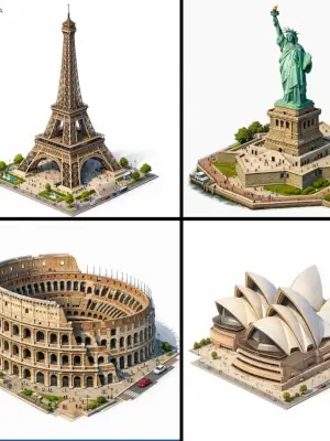 prompt seen Premium AI Prompt: Create A Highly Detailed Isometric 3d gemini ai photo