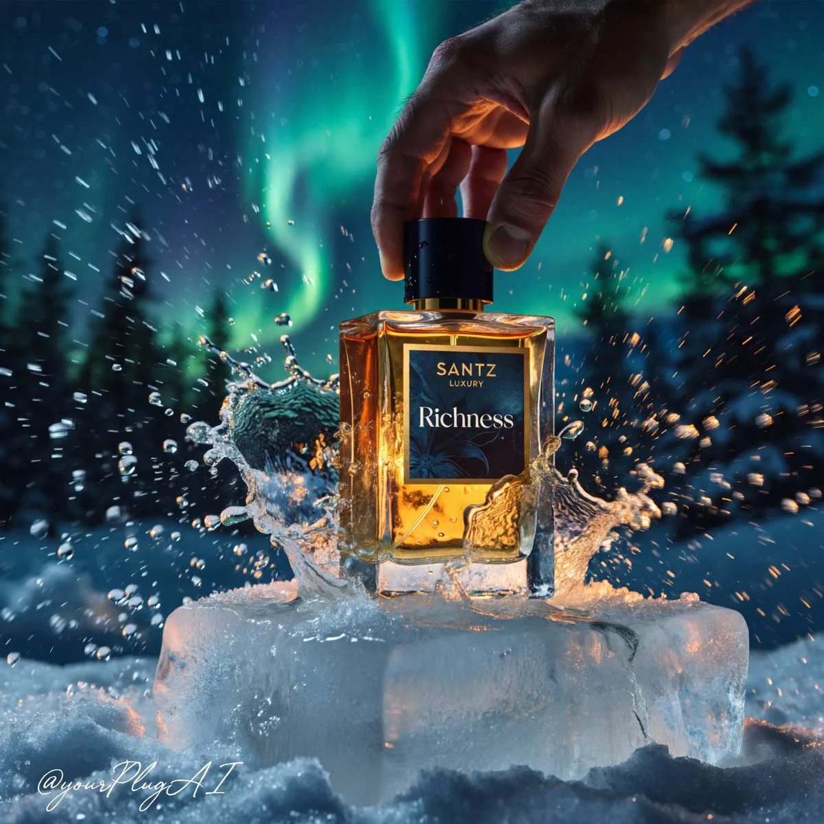 prompt seen Premium AI Prompt: Create A Hyper-realistic Cinematic Luxury Perfume ai photo 4