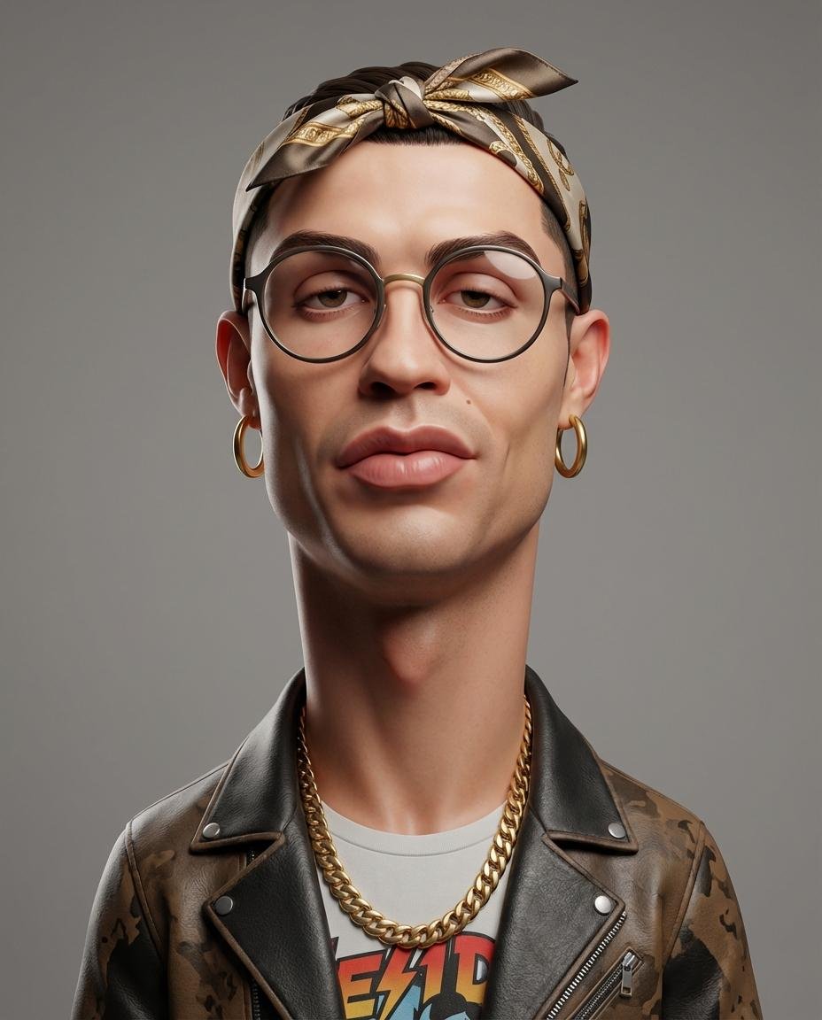 prompt seen Premium AI Prompt: Create An Exaggerated Stylized 3d Caricature gemini ai photo