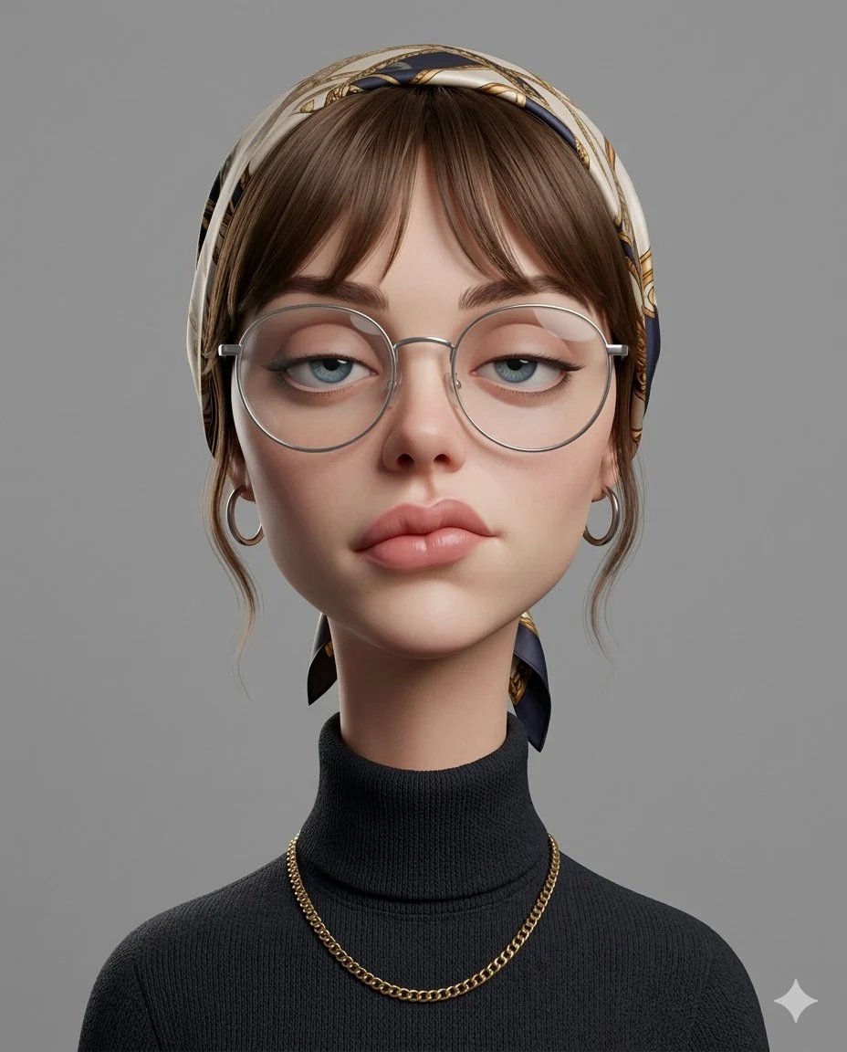 prompt seen Premium AI Prompt: Create An Exaggerated Stylized 3d Caricature ai photo 2