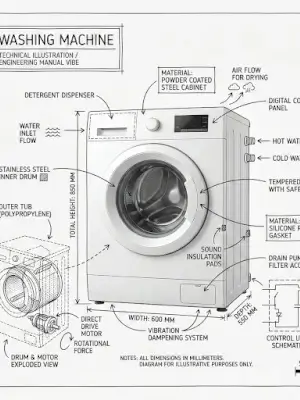 prompt seen Premium AI Prompt: Create An Infographic Image Of Washing gemini ai photo