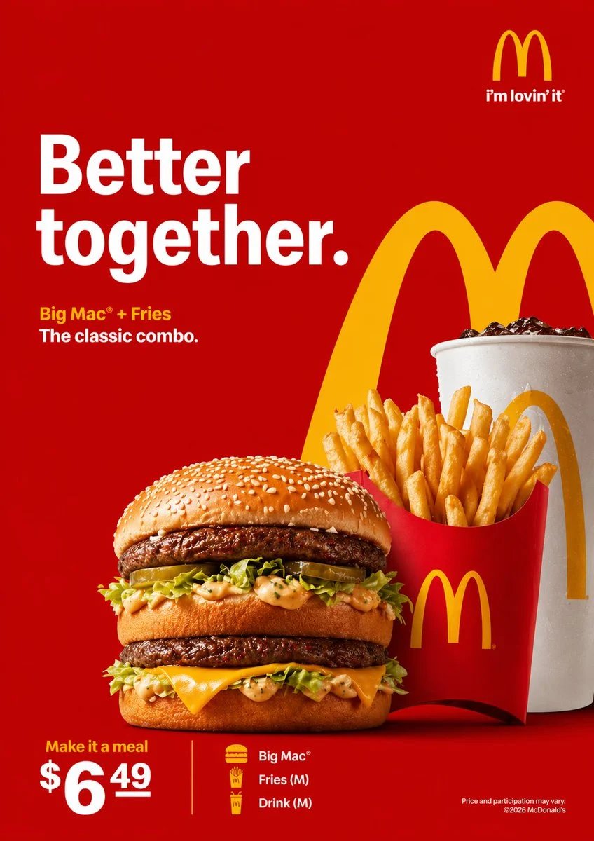 prompt seen Premium AI Prompt: Create Clean Highquality Mcdonalds gemini ai photo