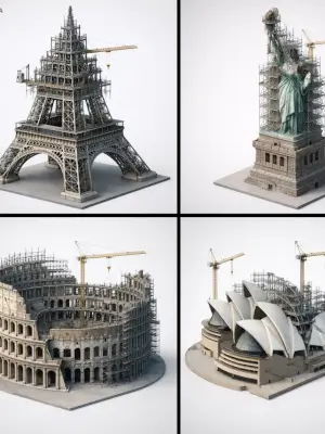 prompt seen Premium AI Prompt: Depict Landmark Frozen In An Eternal gemini ai photo