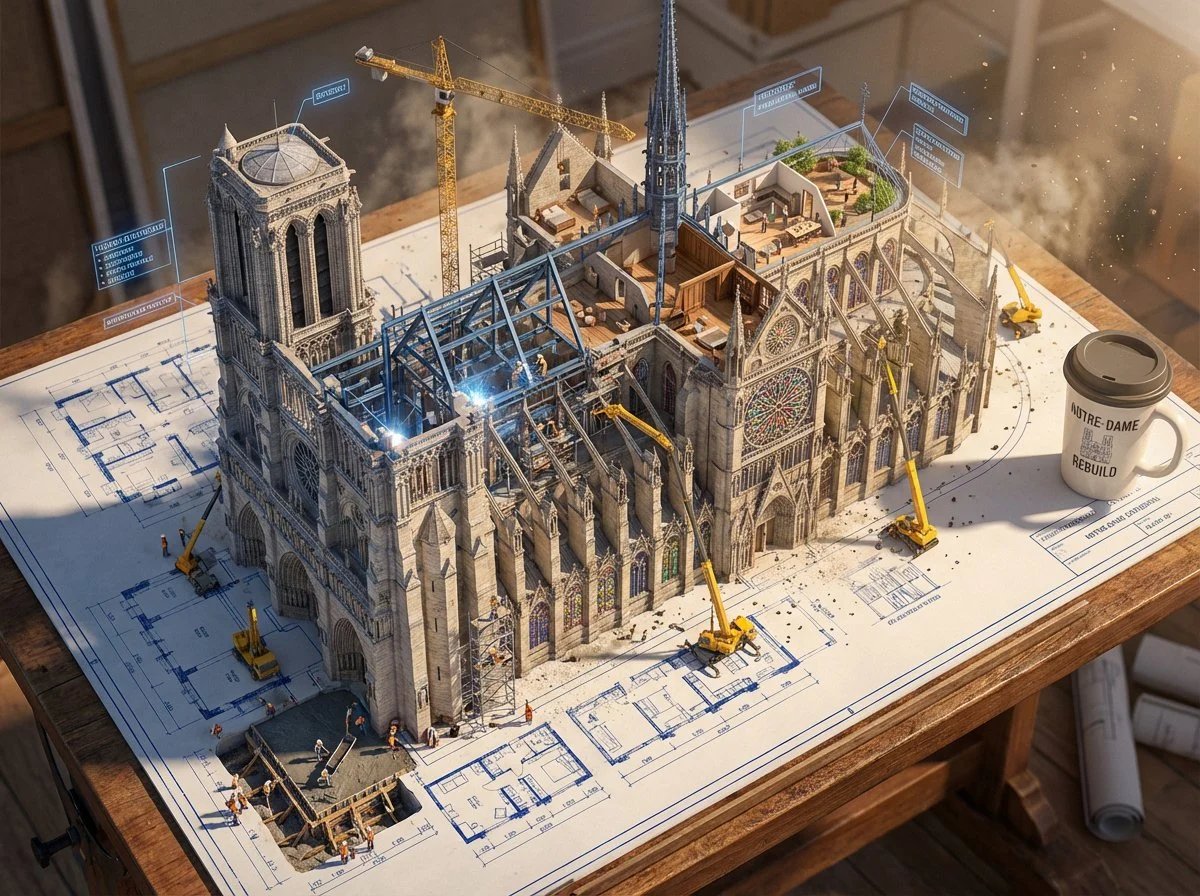 prompt seen Premium AI Prompt: Epic 3d Scene A Massive Architectural gemini ai photo