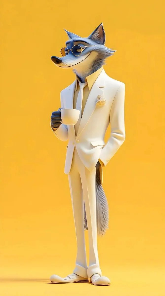 prompt seen Premium AI Prompt: Full-body 3d Stylized Anthropomorphic Cartoon Dog ai photo 3