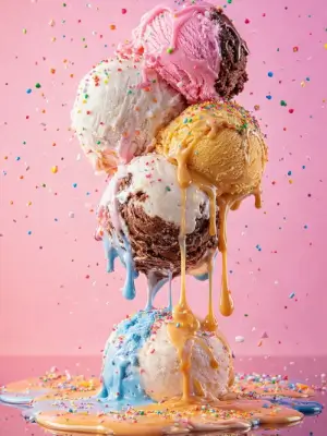 prompt seen Premium AI Prompt: High-contrast Studio Lighting Ai-edited Hyperreal Food ai photo 4