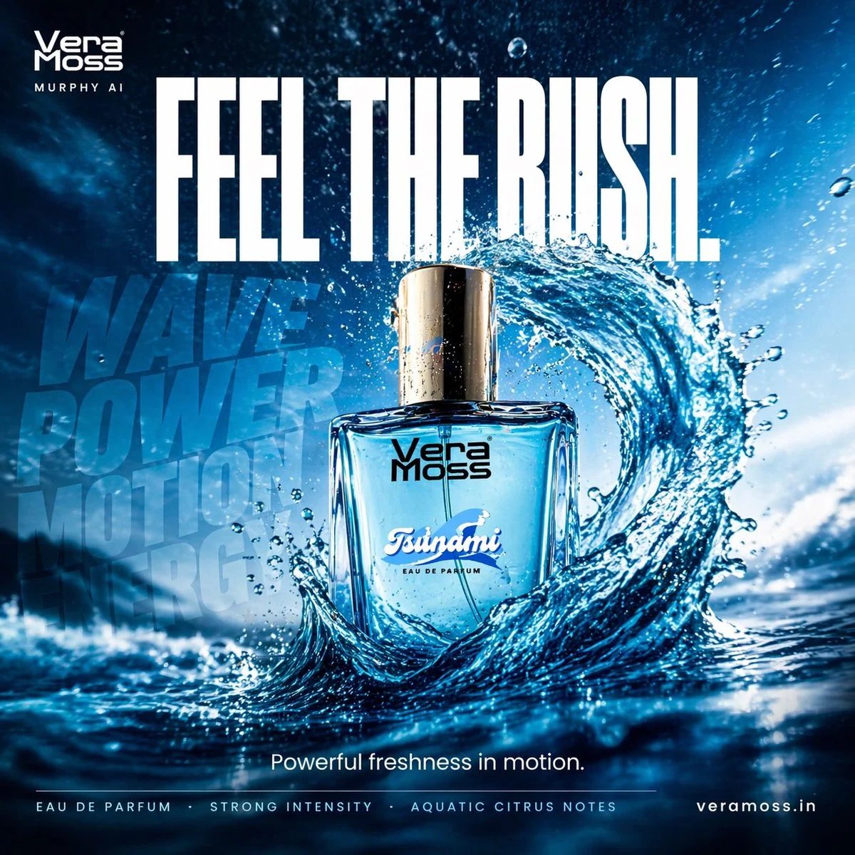 prompt seen Premium AI Prompt: Hyper-realistic Cinematic Perfume Billboard Poster ai photo 2