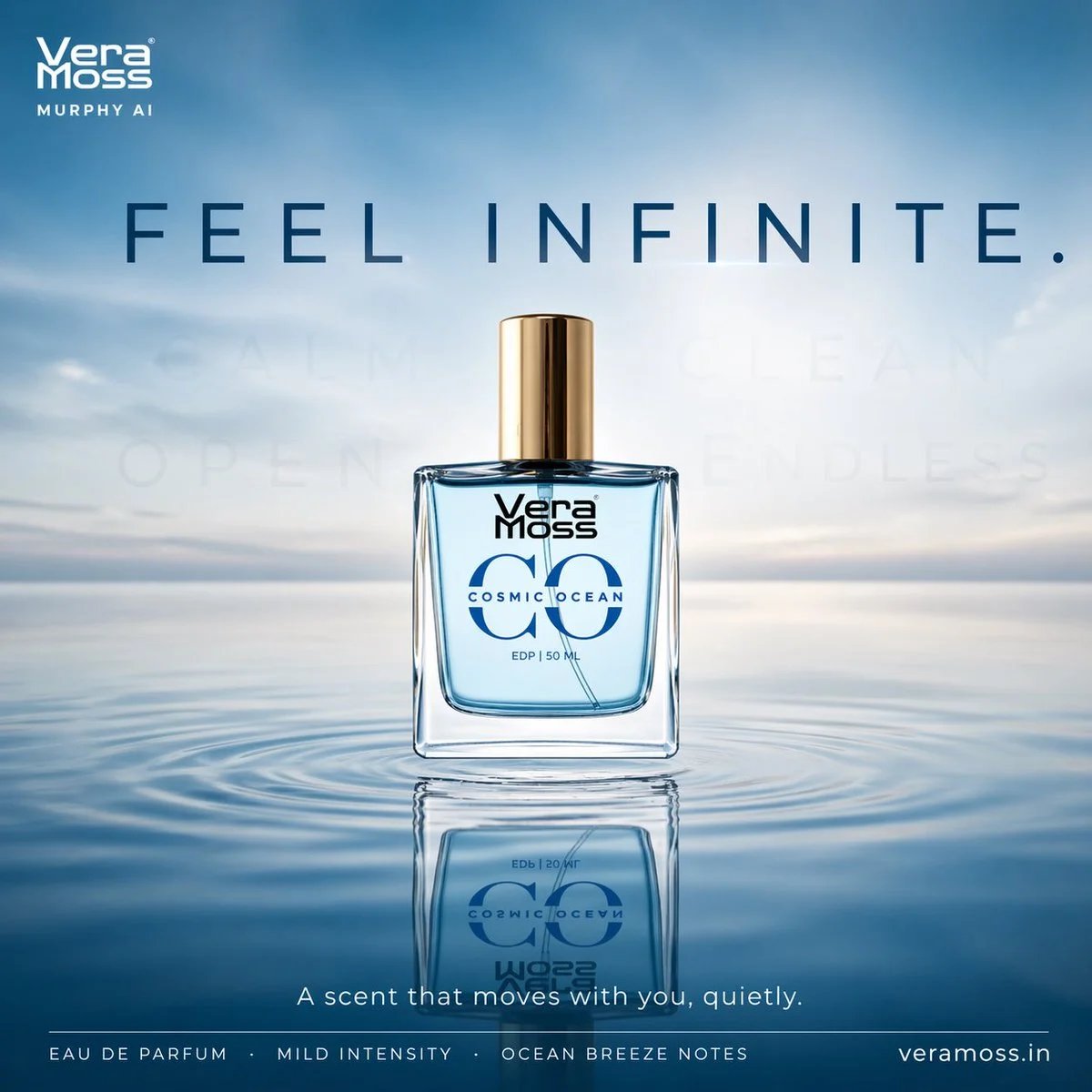 prompt seen Premium AI Prompt: Hyper-realistic Cinematic Perfume Billboard Poster ai photo 3
