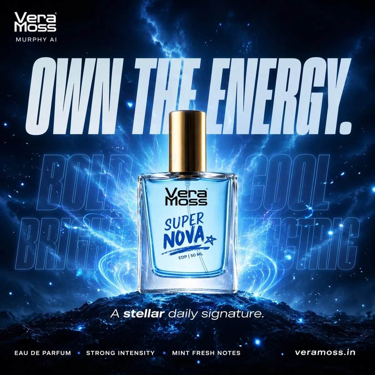 prompt seen Premium AI Prompt: Hyper-realistic Cinematic Perfume Billboard Poster ai photo 4