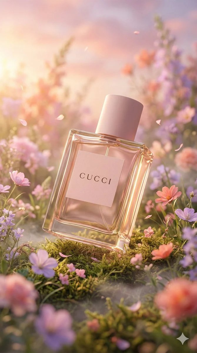prompt seen Premium AI Prompt: Hyper-realistic Luxury Perfume Product Photograph gemini ai photo