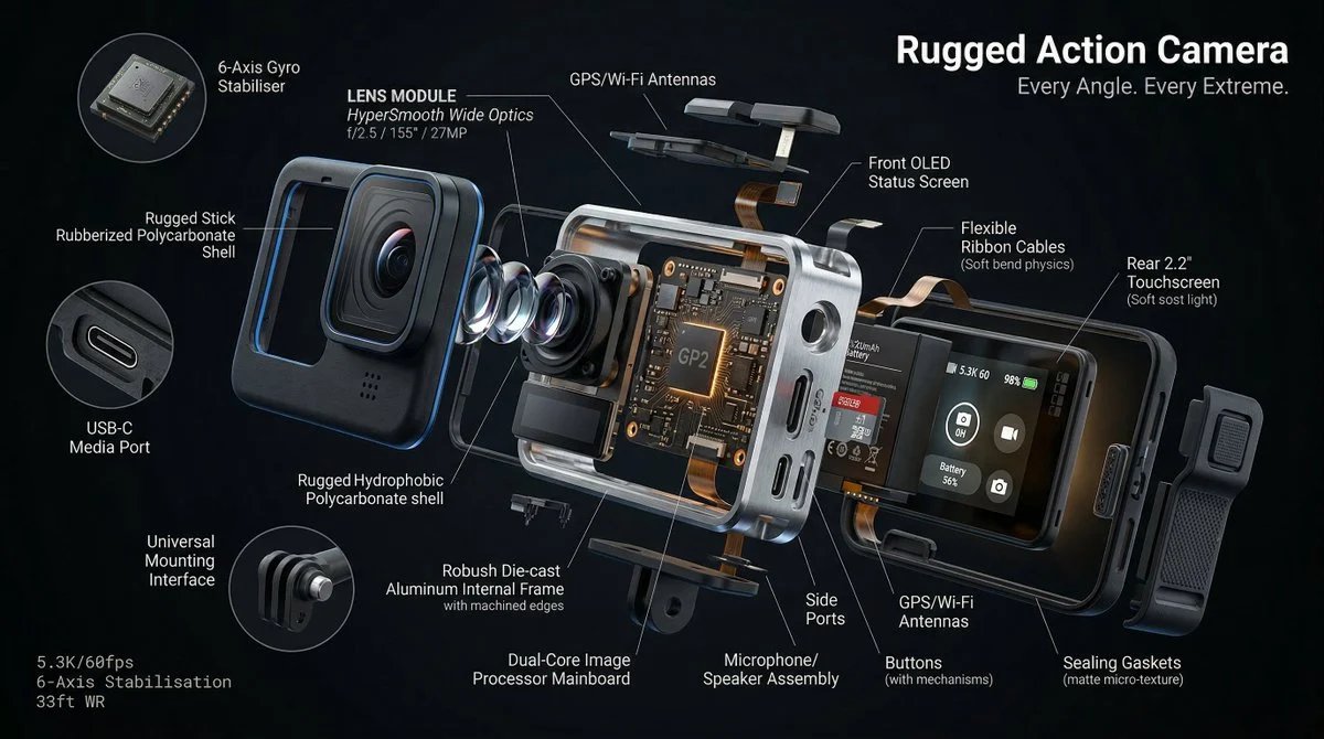 prompt seen Premium AI Prompt: Hyperrealistic 3d Radial Exploded View ai photo 4