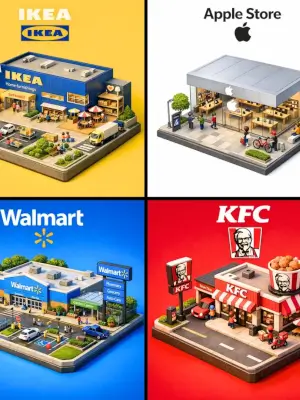 prompt seen Premium AI Prompt: Present Clear Topdown Isometric gemini ai photo