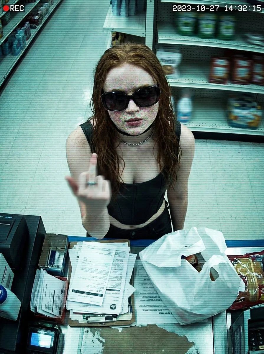 prompt seen Premium AI Prompt: Surveillance Feed Defiant Subject In Retail ai photo 3
