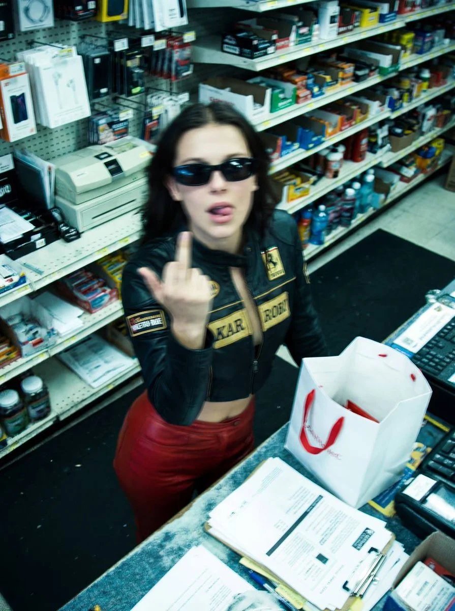 prompt seen Premium AI Prompt: Surveillance Feed Defiant Subject In Retail ai photo 4