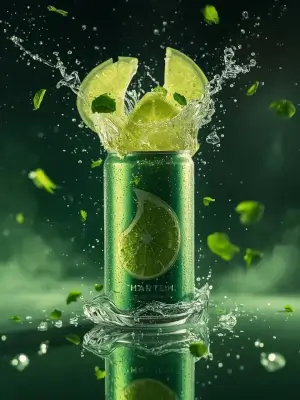 prompt seen Premium AI Prompt: - Ultra-cinematic Beverage Advertising Shot ai photo 4