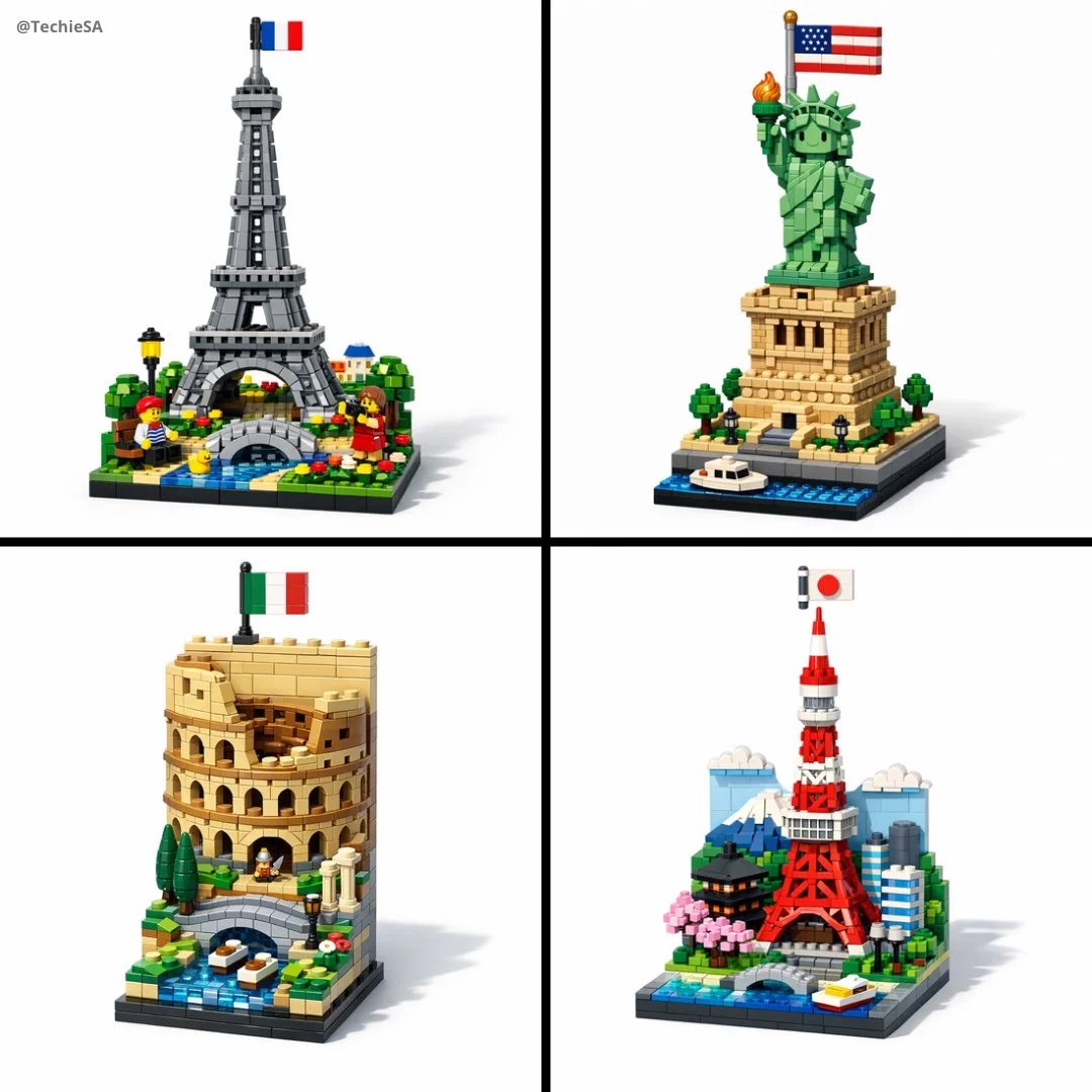prompt seen Premium AI Prompt: Vertical Lego Diorama Showing gemini ai photo