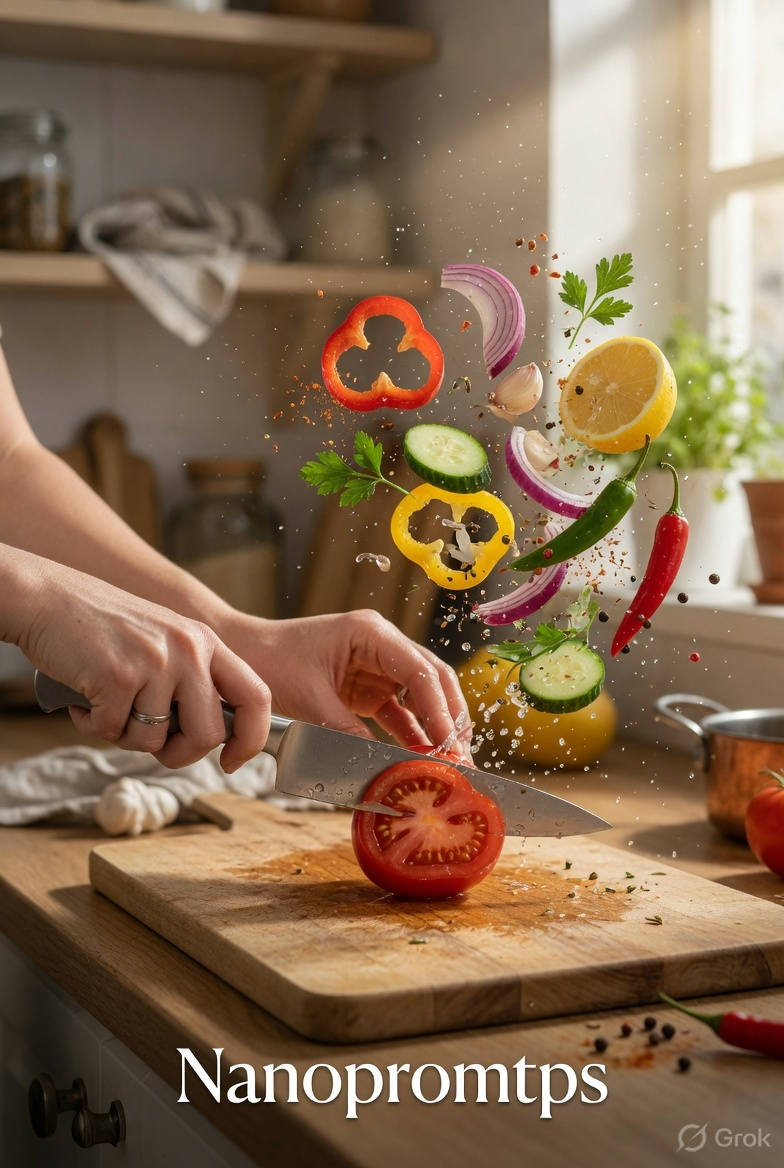Tomato Cutting Culinary Tornado