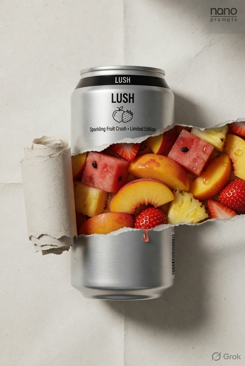 prompt seen Torn Soda Can ai photo