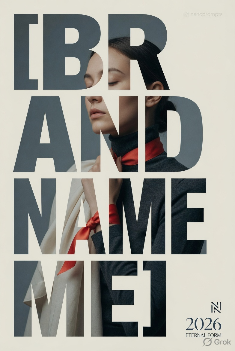 prompt seen Typographic Mask ai photo