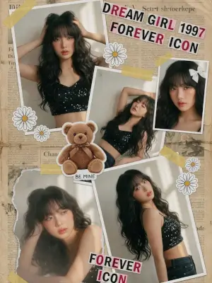 prompt seen Y2K Coquette K-pop Fan Edit gemini ai photo